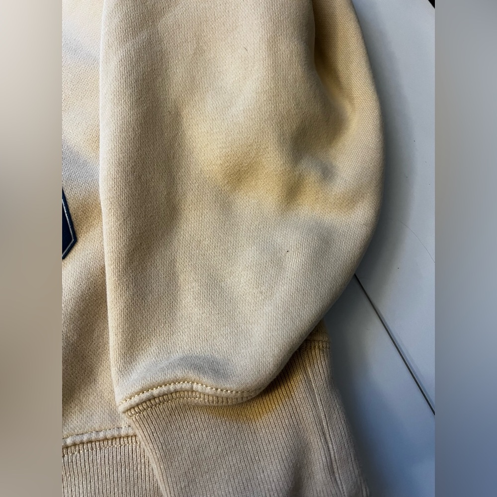 Abercrombie & Fitch (Yellowy mustard color) Maine sailing  Crewneck Sweatshirt - Picture 8 of 11